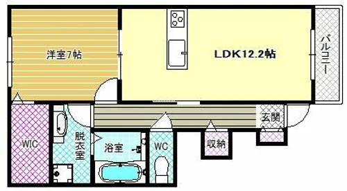ヴィスタリアオスト【1階】の間取り