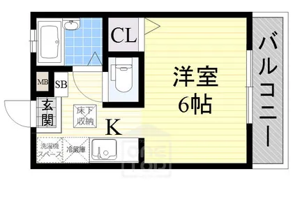 HBハイツ【1階】の間取り