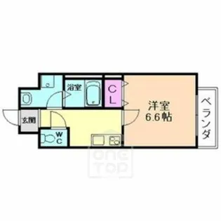 千葉・岸辺【4階】の間取り