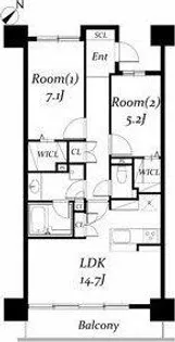ロイヤルパークス千種【5階】の間取り