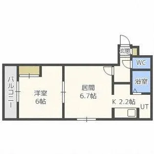 プログレス新琴似【301号室】の間取り
