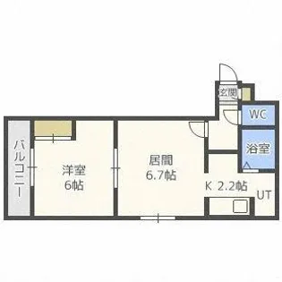 プログレス新琴似【301号室】の間取り
