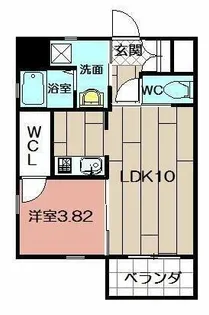 福岡県北九州市戸畑区幸町【マンション】の間取り