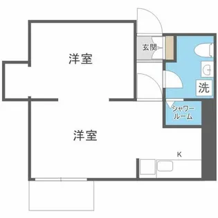 ベルヴィコート麻生【407号室】の間取り