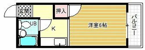 ハイツタキタニ【3階】の間取り