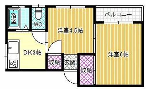松寿グリーンハイツ【1階】の間取り