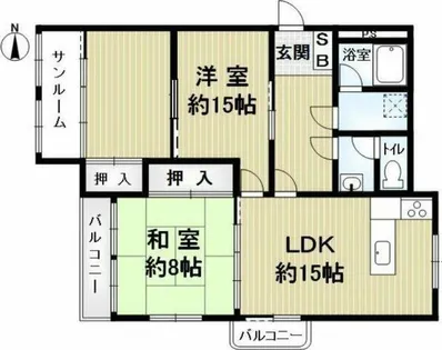 レジデンス川島【2階】の間取り
