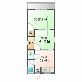 ハイム西舞子【1階】の間取り