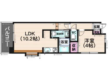 KDX清水レジデンス【5階】の間取り