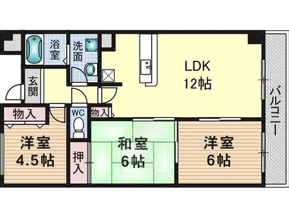アンフィニィ真砂【3階】の間取り
