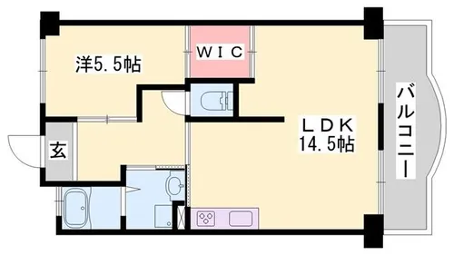 シャトー日東A棟【206号室】の間取り