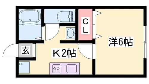 グリーンハイツ【202号室】の間取り
