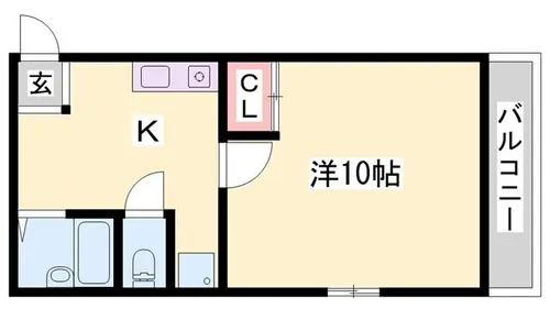 シャインコスモマンション【1階】の間取り