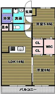 トゥールブランシュM&M【2階】の間取り