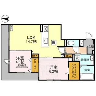 D-residence桜通り【1階】の間取り