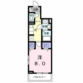 メープルコート小川【2階】の間取り