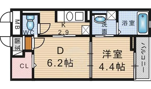 グランシャリオ2【2階】の間取り