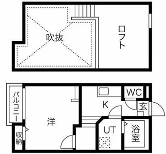 Creo堀田壱番館【1階】の間取り