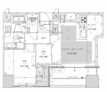 ザ・パークハウス大阪梅田タワー【14階】の間取り