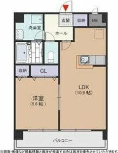 デュオ・ルミエール【1階】の間取り