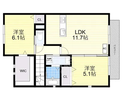 ヴァン・セゾニエ【2階】の間取り