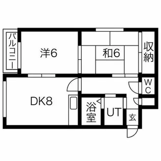 ピュアスプリング手稲本町【402号室】の間取り