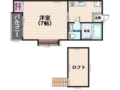 コンフォルト【103号室】の間取り