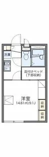 レオパレスピソⅡ【108号室】の間取り