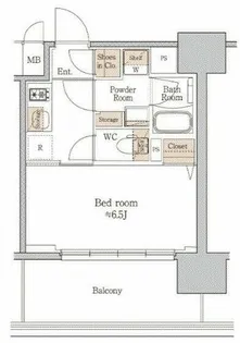 ジオエント梅田北リバーフロント【9階】の間取り