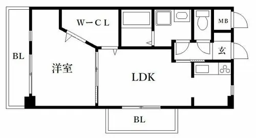 アミティエ博多駅南【2階】の間取り