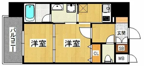 プライムアーバン博多【9階】の間取り