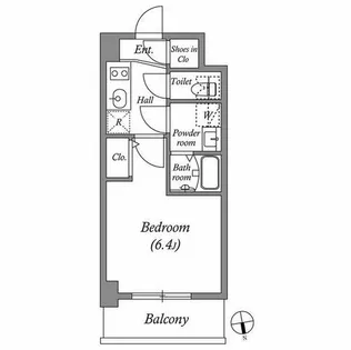 アドバンス西梅田ビオス【2階】の間取り
