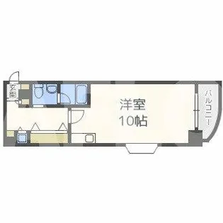 アーデン土佐堀【6階】の間取り