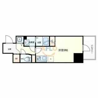 Metrosa谷町六丁目North【14階】の間取り