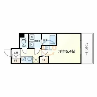 Metrosa谷町六丁目North【14階】の間取り
