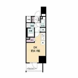 Metrosa谷町六丁目North【2階】の間取り