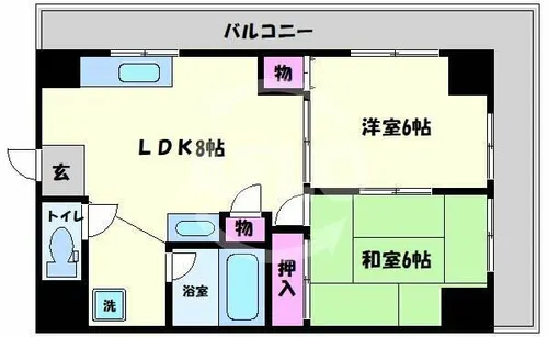 ARCADIA INN【2階】の間取り