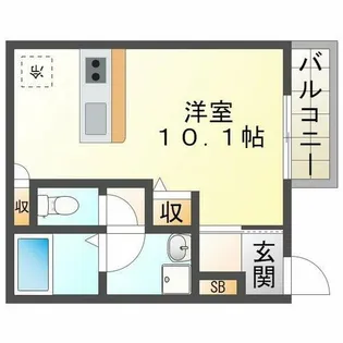 グランメール月見山【3階】の間取り