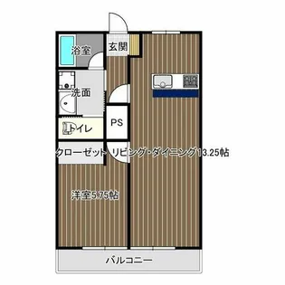 ssコーポLUNA【2階】の間取り