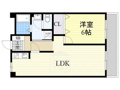 パークハイツミシマ【4階】の間取り