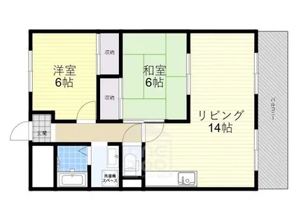 レジデンスベルメゾン【2階】の間取り
