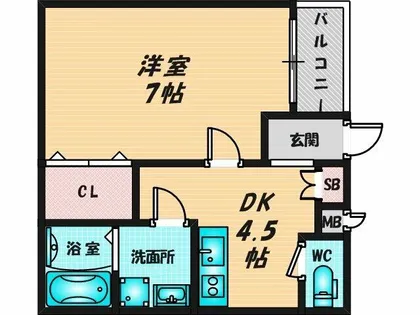 ノイヴェル布施【2階】の間取り