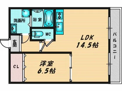 比枝コーポラス上町Ⅱ【5階】の間取り