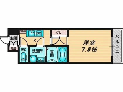CASSIA高井田NorthCourt【8階】の間取り