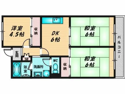 フェリス・ハイム【1階】の間取り