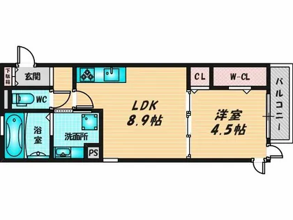 Four Seasons 御厨【2階】の間取り