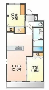 ベロニカ【108号室】の間取り