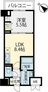 ELGRAND箱崎【4階】の間取り