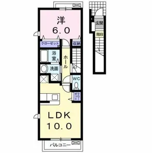 グリーンジュネス【2階】の間取り