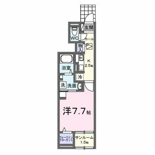 サンシャインヒル細川【1階】の間取り
